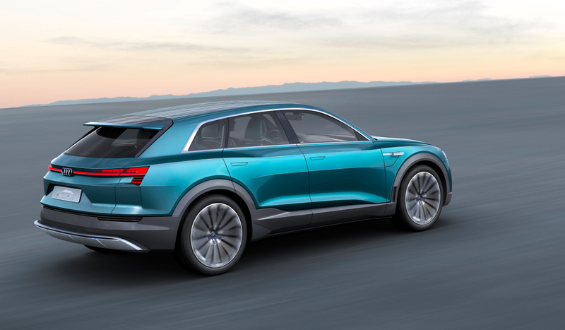 Illustration for article titled The Audi E-Tron Quattro Concept Is The Other Strike At Tesla In Crossover Form